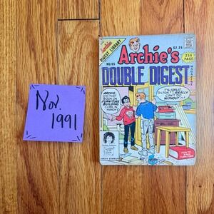 Archie's Double Digest Magazine No 55 Nov 1991 Lisa Frank Back Cover Ad Vintage